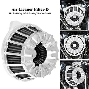 クロームストライプ反転エアクリーナーフィルター吸気ハーレー M8 ツーリングトライクに適合 Chrome Stripe Inverted Air Cleaner Filter Intake Fit For Harley M8 Touring Trike 【並行輸入品】