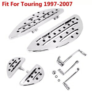 クローム ライダー フロアボード フットペグ ブレーキ アーム & シフト レバー ツーリング 97-07 に適合 Chrome Rider Floorboards Foot Pegs Brake Arm & Shift Lever Fit For Touring 97-07 【並行輸入品】