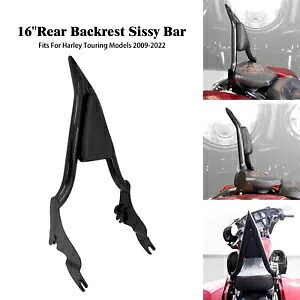 取り外し可能な後部乗客 16 インチ バックレスト シーシーバー ハーレー FLH 2009-2022 に適合 Detachable Rear Passenger 16'' Backrest Sissy Bar Fit For Harley FLH 2009-2022 【並行輸入品】