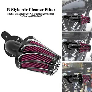 ブラックキノコエアクリーナーインテークフィルターハーレーソフテイル 00-15 ダイナ 16 17 に適合 Black Mushroom Air Cleaner Intake Filter Fit For Harley Softail 00-15 Dyna 16 17 【並行輸入品】｜カスタムパーツ WORLD倉庫