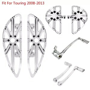 クロームギアシフターペグフットブレーキレバー床板エレクトラグライド 08-13 に適合 Chrome Gear Shifter Peg Foot Brake Lever Floorboards Fit For Electra Glide 08-13 【並行輸入品】
