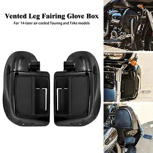 ブラック ABS 下部フェアリング ベント付きグローブボックス 空冷ハーレーツーリング 14 までに適合 Black ABS Lower Fairing Vented Glove Box Air-Cooled Fit For Harley Touring 14 up 【並行輸入品】｜カスタムパーツ WORLD倉庫 67,760円