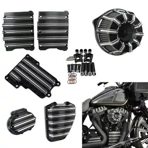 トランスミッション側 カムロッカーボックス プッシュロッドカバー リフターブロック エアフィルタークリーナー Transmission Side Cam Rocker Box Pushrod Cover Lifter Block Air Filter Cleaner 【並行輸入品】