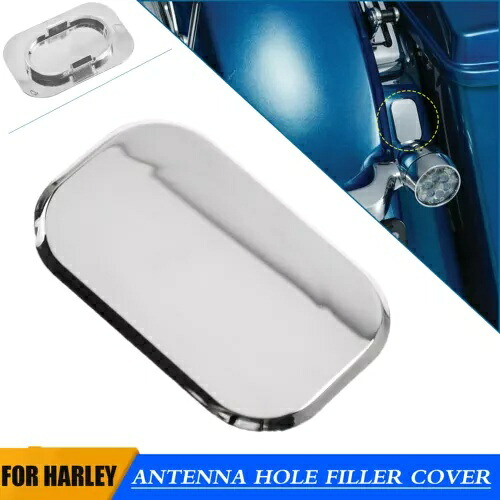 リアアンテナ穴プラグフィラーカバーハーレーロードキング 17-22 ストリートグライド 06+ Rear Antenna Hole Plug Filler Cover For Harley Road King 17-22 Street Glide 06+ 【並行輸入品】