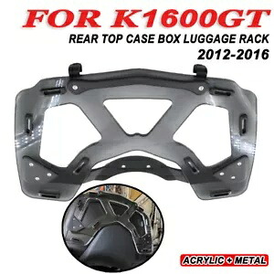 BMW K1600GT ブラックグレーアクリルリアトップケースボックス荷物ラック 2012-2016 For BMW K1600GT Black Gray Acrylic Rear Top Case Box Luggage Rack 2012-2016 【並行輸入品】