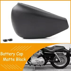 バッテリーカバーキャップ Harley Sportster XL883/1200 Iron Superlow マットブラックに適合 Battery Cover Cap Fit for Harley Sportster XL883/1200 Iron Superlow Matte Black 【並行輸入品】