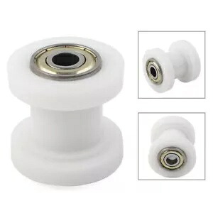 8mmチェーンローラースライダーテンショナーガイドプーリーダートピットバイクオートバイ用ホワイト 8mmChain Roller Slider Tensioner Guide Pulley Dirt Pit For Bike Motorcycle White 【並行輸入品】
