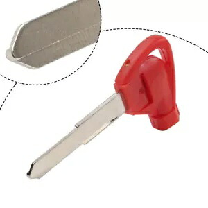 左イグニッションキーブランクノーカットブレードレッドヤマハバイクスクーター用レッドレッド Left Ignition Key Blank Uncut Blade Red For Yamaha Motorbike Scooter Red Red 【並行輸入品】