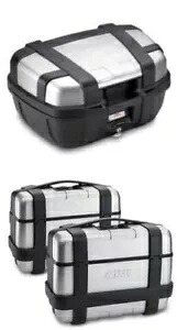 GIVI トレッカー バイク パニア 3 x ケース 33 + 46 + 52 トレッカー トップ ボックス + 2 サイド GIVI TREKKER MOTORCYCLE PANNIERS 3 x CASES 33 + 46 + 52 TREKKER Top Box + 2 Side 【並行輸入品】