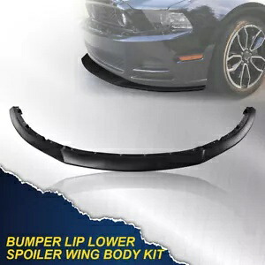 2013-2014 フォード マスタング R スタイル フロントロアリップスポイラー カーボンファイバールックに適合。 FIT FOR 2013-2014 FORD MUSTANG R STYLE FRONT LOWER LIP SPOILER CARBON FIBER LOOK 【並行輸入品】