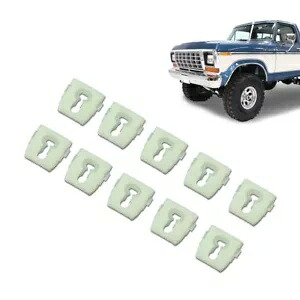 73-79 フォードピックアップトラックボディサイドベルトモールディングモールディングトリムクリップ 10 個に適合 Fit For 73-79 Ford Pickup Truck Body Side Belt Moulding Molding Trim Clips 10pcs 【並行輸入品】