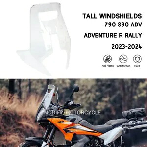 2023-2024 トール フロントガラス ツーリング 790 890 ADV アドベンチャー R ラリー用フロントガラス 2023-2024 Tall Windshields Touring Windscreen For 790 890 ADV Adventure R Rally 【並行輸入品】