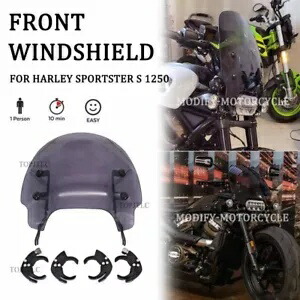 スポーツスター S 1250 フロントスポイラーフェアリングフロントガラスガードカバー 2021-2024 For Sportster S 1250 Front Spoiler Fairing Windshield Guard Cover 2021-2024 【並行輸入品】