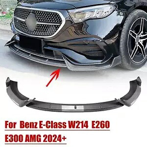 ベンツ E クラス W214 E260 E300 AMG フロントバンパースポイラーリップキットカーボンスタイル For Benz E Class W214 E260 E300 AMG Front Bumper Spoiler Lip Kit Carbon Style 【並行輸入品】