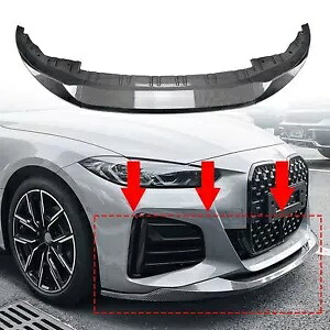 BMW 4 シリーズ G26 M スポーツ 2020-2024 カーボンスタイルフロントバンパースポイラーリップ For BMW 4 Series G26 M Sport 2020-2024 Carbon Style Front Bumper Spoiler Lip 【並行輸入品】