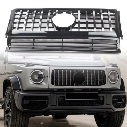 1990 -2018 ベンツ G クラス W463 G55 350 G63 クローム GT スタイルフロントバンパーグリル For 1990 -2018 Benz G-Class W463 G55 350 G63 Chrome GT Style Front Bumper Grille 【並行輸入品】