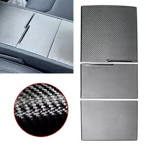 マットカーボンファイバーコンソール収納ボックスパネルトリムカバーテスラモデル 3 23-24 Matte Carbon fiber Console Storage Box Panel Trim Cover For Tesla Model 3 23-24 【並行輸入品】