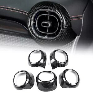 リアルカーボンファイバーミドルコンソールエアアウトレットベントトリム ベンツ Cクラス 2022-2023用 Real Carbon Fiber Middle Console Air Outlet Vent Trim For Benz C-Class 2022-2023 【並行輸入品】｜カスタムパーツ WORLD倉庫