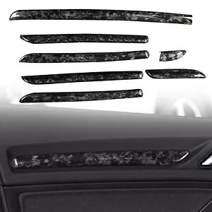 鍛造カーボンファイバーインナードアパネルトリムカバーアクセサリーアウディ A3 S3 14-20 Forged carbon fiber Inner Door Panel Trim Cover Accessories For AUDI A3 S3 14-20 【並行輸入品】|カスタムパーツ WORLD倉庫