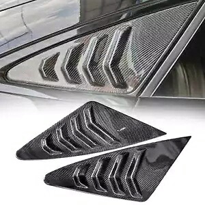 リアルカーボンファイバーリアクォーターウィンドウルーバースクープベントベンツ GLE クーペ 20-23 Real Carbon Fiber Rear Quarter Window Louver Scoop Vent For Benz GLE Coupe 20-23 【並行輸入品】
