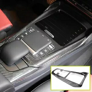 リアルカーボンファイバーセンターギアパネルカバーベンツ AClass W118 W177 CLA250 19-23 Real Carbon Fiber Center Gear Panel Cover For Benz AClass W118 W177 CLA250 19-23 【並行輸入品】