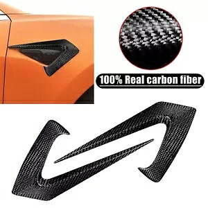 2017-2021 テスラモデル 3 カーボンファイバーエアフローベントサイドフェンダー装飾トリム For 2017-2021 Tesla Model 3 Carbon Fiber Air Flow Vent Side Fender Decor Trim 【並行輸入品】