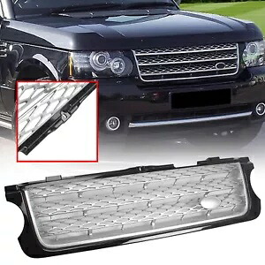 レンジローバー L322 2010-2012 シルバーブラックフロントバンパー下部グリルグリルメッシュ For Range Rover L322 2010-2012 Silver Black Front Bumper Lower Grill Grille Mesh 【並行輸入品】｜カスタムパーツ WORLD倉庫