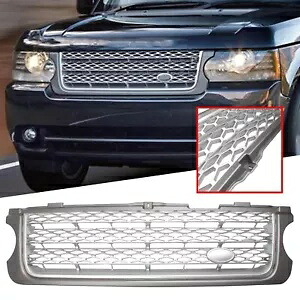 レンジローバー L322 2010-2012 グレースライバーフロントアッパーバンパーメッシュグリルグリル For Range Rover L322 2010-2012 Gray Sliver Front Upper Bumper Mesh Grill Grille 【並行輸入品】｜カスタムパーツ WORLD倉庫 57,475円