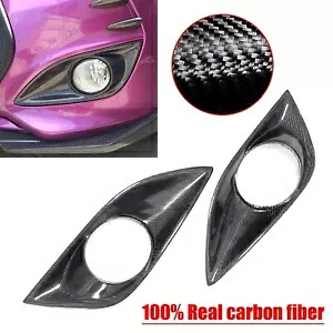 カーボンファイバーフロントフォグライトランプカバートリムヒュンダイヴェロスター 2012-2017 Carbon Fiber Front Fog Light Lamp Cover Trim For Hyundai Veloster 2012-2017 【並行輸入品】|カスタムパーツ WORLD倉庫