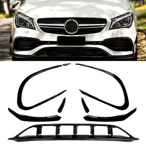 フロントバンパーリップスプリッターカナードフィンベンツ CLA クラス C117 CLA200 220 2016-19 Front Bumper Lip Splitter Canard Fins For Benz CLA Class C117 CLA200 220 2016-19 【並行輸入品】