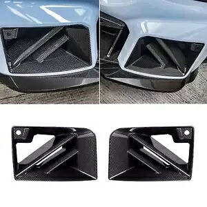 ドライカーボンファイバーフロントバンパーエアダクトベントトリム BMW M2 G87 2023-2024 ブラック Dry Carbon Fiber Front Bumper Air Duct Vent Trim For BMW M2 G87 2023-2024 Black 【並行輸入品】|カスタムパーツ WORLD倉庫