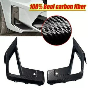リアルドライカーボンファイバーフロントバンパースポイラーベントカバー BMW X3M X4M用 Real Dry Carbon Fiber Front Bumper Spoiler Vent Cover Fit For BMW X3M X4M 【並行輸入品】