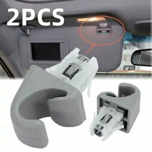 サンバイザー クリップ フック ブラケット トヨタ カムリ カローラ ハイランダー プリウス RAV4 グレー Sun Visor Clip Hook Bracket For Toyota Camry Corolla Highlander Prius RAV4 Gray 【並行輸入品】