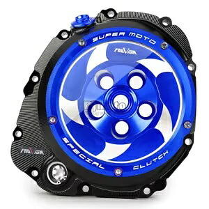 クリアクラッチカバークラッチプレッシャープレートスズキ GSXS 1000 2016-2017 ブルー Clear Clutch Cover Clutch Pressure Plate For SUZUKI GSXS 1000 2016-2017 Blue 【並行輸入品】
