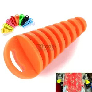 オレンジ排気管サイレンサーウォッシュパイププラグマフラープロテクターオートバイ ATV Orange Exhaust Tube Silencer Wash Pipe Plug Muffler Protector Motorcycle ATV 【並行輸入品】