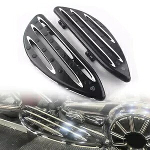 オートバイ CNC フロントドライバーストレッチフロアボードフットペグ 86-16 ハーレー FLHT Motorcycle CNC Front Driver Stretched Floorboard Foot Peg For 86-16 Harley FLHT 【並行輸入品】