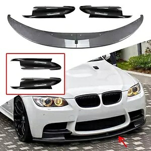 Bmw E90 E91 E92 E93 M3 06-13 カーボンルックフロントバンパースポイラーリップサイドカバー For BMW E90 E91 E92 E93 M3 06-13 Carbon Look Front Bumper Spoiler Lip Side Cover 【並行輸入品】