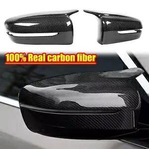 2x リアルカーボンファイバーミラーカバーキャップトリム BMW G20 G21 G22 G11 G12 G30 G38 2x Real Carbon Fiber Mirror Covers Cap Trim For BMW G20 G21 G22 G11 G12 G30 G38 【並行輸入品】