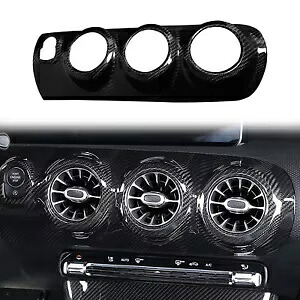 車のエアベントアウトレットトリムカバーベンツ CLA/A クラス W177 W118 リアルカーボンファイバー Car Air Vent Outlet Trim Cover For Benz CLA/A-Class W177 W118 Real Carbon Fiber 【並行輸入品】
