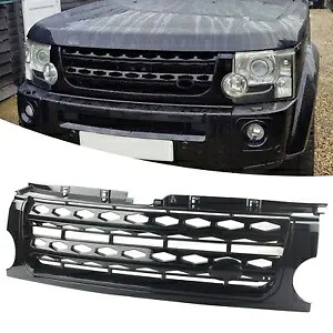 フロントグリルバンパーメッシュグリルトリムランドローバーディスカバリー LR3 2005-2009 ブラック Front Grille Bumper Mesh Grill Trim For Land Rover Discovery LR3 2005-2009 Black 【並行輸入品】