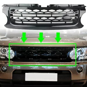 明るい黒フロントバンパーグリルランドローバー LR4 ディスカバリー 4 2010-2013 2011 Bright black Front bumper Grille For Land Rover LR4 Discovery 4 2010-2013 2011 【並行輸入品】