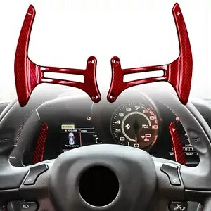 フェラーリ 488 GTB スパイダー用 1 ペアドライカーボンファイバーステアリングホイールシフトパドル For Ferrari 488 GTB SPIDER 1 Pair Dry Carbon Fiber Steering Wheel Shift Paddles 【並行輸入品】