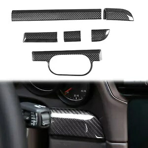 100% リアルカーボンファイバーセンターコンソールエアベントフレームトリムポルシェ 718 911 100% Real Carbon fiber Center console Air Vent Frame Trim for Porsche 718 911 【並行輸入品】