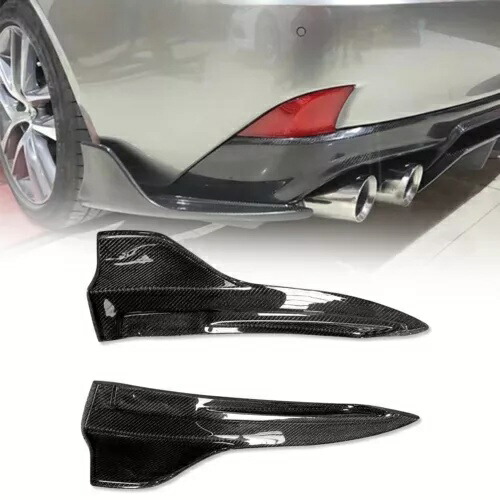 レクサス IS300 IS350 F スポーツ 2017-2019 カーボンファイバーリアサイドスプリッターコーナー For Lexus IS300 IS350 F Sport 2017-2019 Carbon Fiber Rear Side Splitter Corner 【並行輸入品】