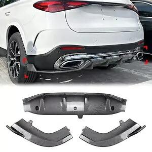 ABS カーボンファイバーリアディフューザーバンパーリップスポイラーベンツ GLC X254 2023-2024 ABS Carbon Fiber Rear Diffuser Bumper Lip Spoiler For Benz GLC X254 2023-2024 【並行輸入品】｜カスタムパーツ WORLD倉庫 58,080円