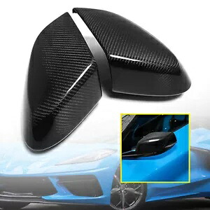 コルベットスティングレー C8 2020-2022 ドライカーボンファイバーリアビューサイドミラーカバー For Corvette Stingray C8 2020-2022 Dry Carbon Fiber Rear View Side Mirror Cover 【並行輸入品】｜カスタムパーツ WORLD倉庫