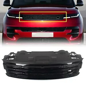 レンジローバースポーツ L461 2022-2024 フロントグリルベントグリルメッシュグロスブラック For Range Rover Sport L461 2022-2024 Front Grill Vent Grille Mesh Gloss Black 【並行輸入品】