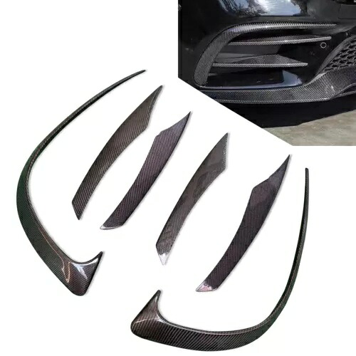 リアルカーボンファイバーフロントバンパースポイラースプリッターカバーベンツ CLS C257 2019-22 Real Carbon Fiber Front Bumper Spoiler Splitter Cover For Benz CLS C257 2019-22 【並行輸入品】