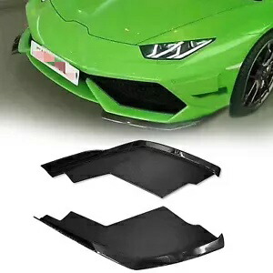 フロントバンパーサイドスプリッター ランボルギーニ ウラカン LP600 LP610 2014-2017 2015 2X用 Front Bumper Side Splitter For Lamborghini Huracan LP600 LP610 2014-2017 2015 2X 【並行輸入品】
