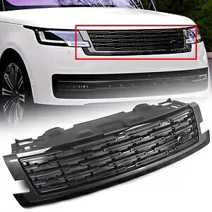 ランドローバーレンジローバー 2023 ブラック + グレーフロントグリルメッシュグリルベントトリム For Land Rover Range Rover 2023 Black+Gray Front Grille Mesh Grill Vent Trim 【並行輸入品】